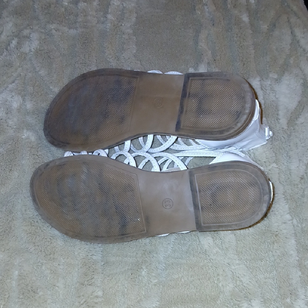 White Strappy Girl Sandals - Picture 6 of 6